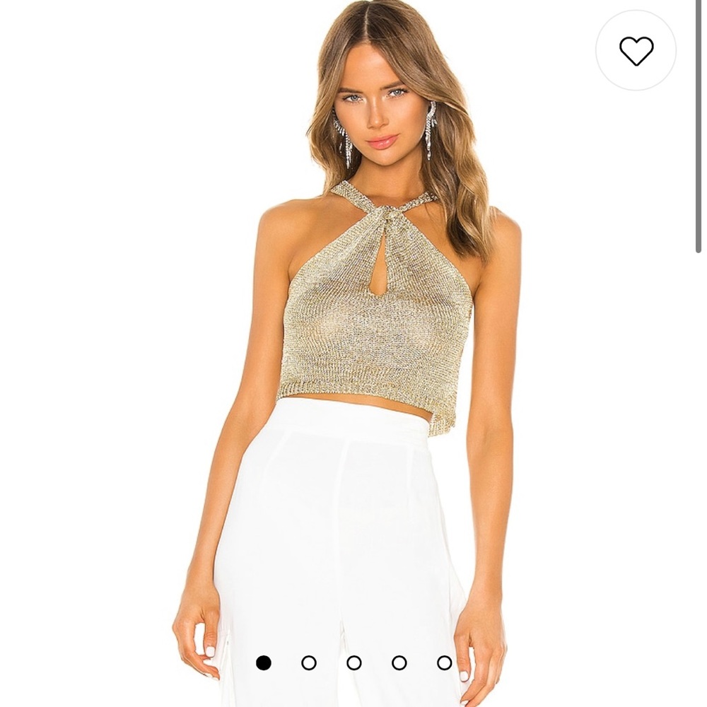 Gold TOP HALTER MARIANNA